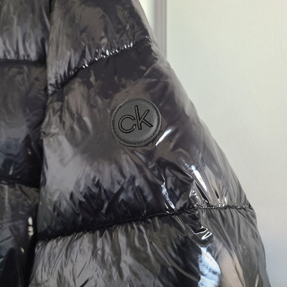 CK Black Puffer Jacket Mens Size Medium - Picture 5 of 7
